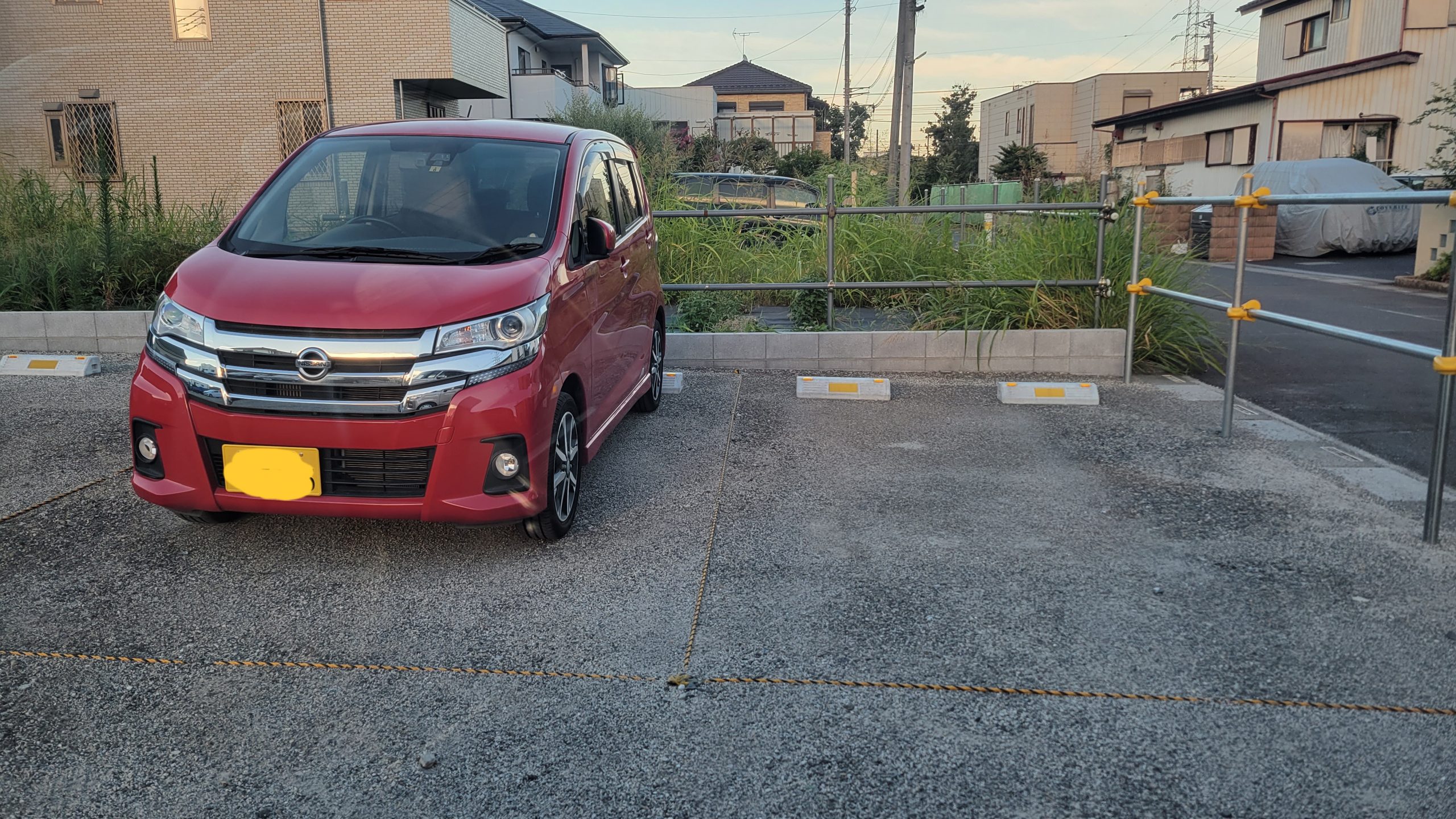 新駐車場